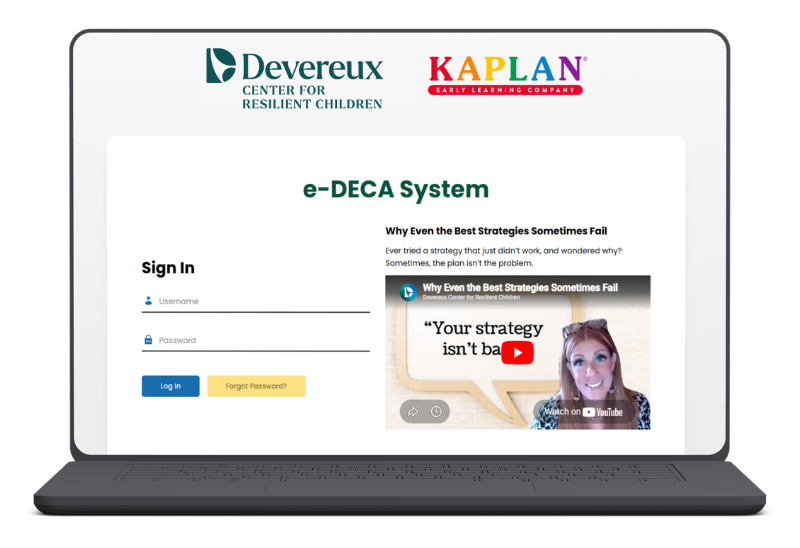 e-DECA image (Mar2026), cropped Laptop open to the DECA Online (e-DECA) website.